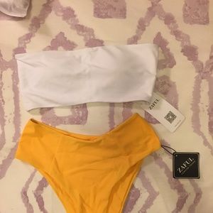 Bandeau High Waist Cheeky Bikini